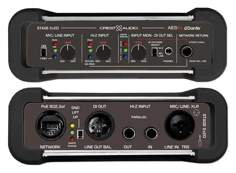 Peavey Commercial Audio® Powers Up Crest Audio Stage™ 2x2D DI Network