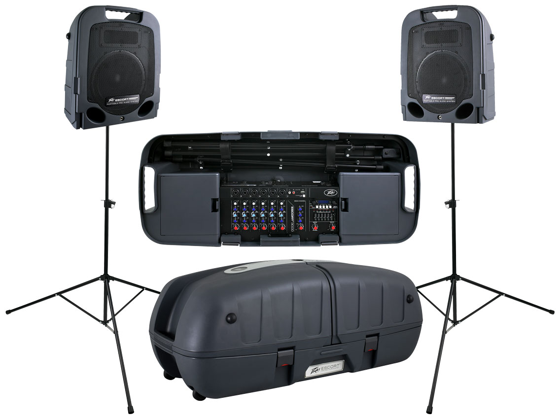 Peavy ピーヴィー ESCORT ポータブルPAシステム Peavey Escort 150W Portable PA System Speakers Mixer Stands Mic