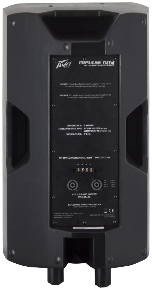 Impulse® 1012 (IP44) - Black - Peavey Commercial Audio