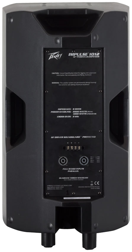 Impulse® 1012 (IP44) - Black - Peavey Commercial Audio