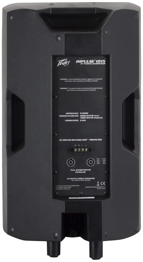 Impulse® 1015 (IP44) - Black - Peavey Commercial Audio