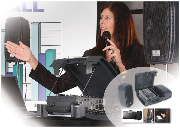 PEAVEY ピーヴィー Messenger M100 ポータブルPAシステム Portable 100 Watt Powered PA System Messenger® M100 - Peavey Commercial Audio