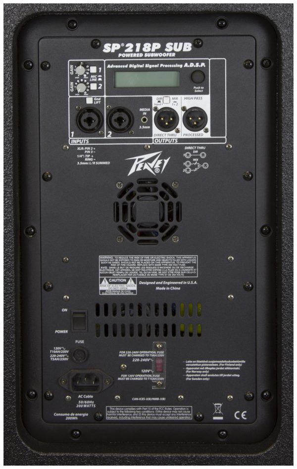 SP® 218P - Peavey Commercial Audio