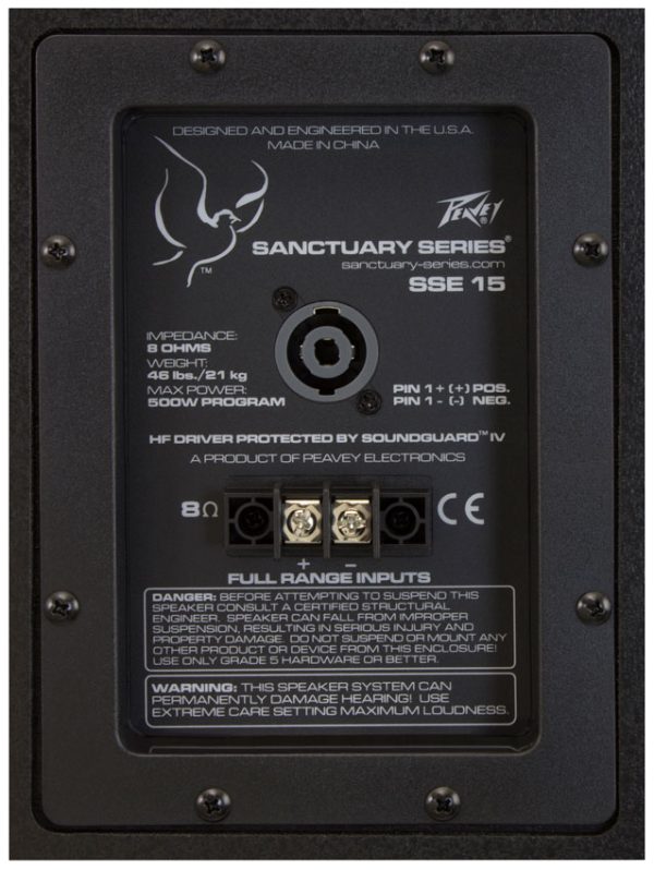 SSE™ 15 - Black - Peavey Commercial Audio
